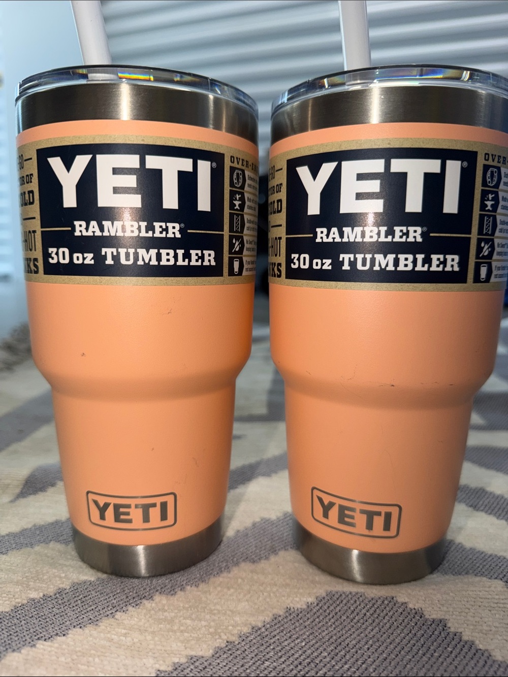 BNNU Yeti Rambler 30 oz Tumbler Pair  in Lowcountry Peach